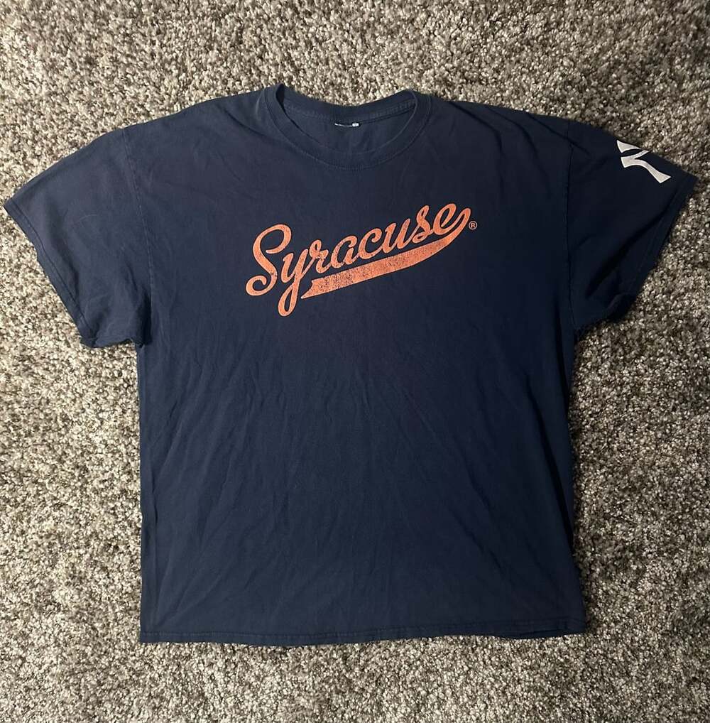 New Era Syracuse University T-Shirt Navy Blue Graphic Tee